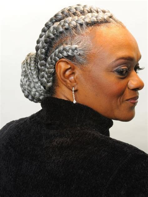 braided goddess braids|goddess braids for older women.